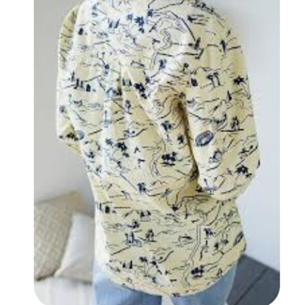 Urban Outfitters BDG Yellow Shirt Jacket Locations Size Small